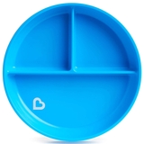 Тарілка на присосці Munchkin Stay Put, блакитна (27160.01) - Pampik