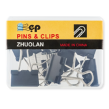 Набір канцелярських біндерів D2 Pins&Clips, 8 шт (853748) - Pampik
