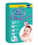 Подгузники детские Evy Baby 4 (7-18 кг), 40 шт. - Pampik