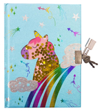 Блокнот на замочке Malevaro Радужный единорог, 80 листов (W360320-S) - Pampik