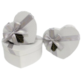 Набір подарункових коробок UFO Grey Heart 51351-043, 3 шт. (51351-043 Набор 3 шт GREY HEART) - Pampik