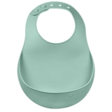 Нагрудник Beaba силіконовий, з кишенею, оливковий (913541) - Pampik