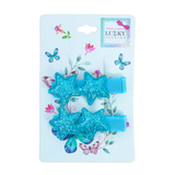 Заколка для волосся Lukky, блакитний, 2шт. (T18454) - Pampik