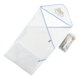 Рушник з гребінцем і щіткою Interbaby Oso nube, блакитний (8100231) - Pampik