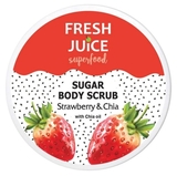 Цукровий скраб для тіла Fresh Juice Superfood Strawberry & Chia 225 мл - Pampik