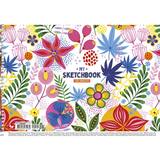 Альбом для рисования Школярик Роспись из разноцветных цветов и листьев 30 листов (PB-SC-030-515) - Pampik