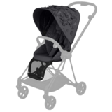Комплект текстиля Cybex Mios Simply flowers dark grey, темно-серый (521001371) - Pampik
