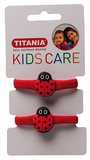 Набор резинок для волос Titania Божья коровка, 4 см, красный, 2 шт. (8509 KIDS) - Pampik