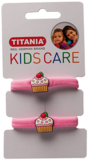 Набор резинок для волос Titania Кекс, 4 см, сиреневый, 2 шт. (8506 KIDS) - Pampik