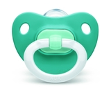 Пустышка силиконовая NUK Fashion, ортодонтическая, 6-18 мес, голубой (3952356) - Pampik