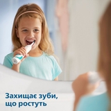 Дитяча електрична зубна щітка Philips For Kids HX3411/01 м'яка біла (3930550) - Pampik - 4