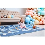 Дитячий двосторонній складний килимок Poppet Чарівний ліс та Мандрівка містом, 150х200х0,8 см (PP018-150H) - Pampik - 5