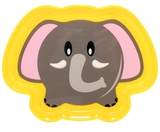 Тарілка Baby Team Улюблені тварини Слоник, 300 мл, жовтий (6012_слоник_жел) - Pampik