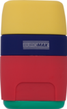 Точилка з контейнером Buromax Rubber Touch, з ластиком (BM.4771-1) - Pampik