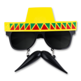 Карнавальные очки Offtop Мексиканец в сомбреро (870177) - Pampik