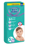 Підгузки Evy Baby 5 (11-25 кг), 46 шт. - Pampik