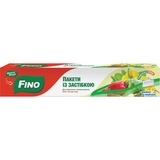 Пакети із застібкою-слайдером Fino для зберігання і заморозки 3 л 10 шт. - Pampik