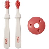 Детская щетка для зубов и десен Lindo розовая, 2 шт. - Pampik