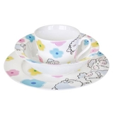 Набор детской посуды Krauff Funny Sheep, 3 предмета + детская сказка (21-244-041) - Pampik