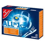 Таблетки для посудомийної машини Gut&Gunstig Edeka Power Aktiv, 40 шт. - Pampik