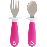 Набір столових приборів Munchkin Raise, рожевий, 2 шт. (27148.04) - Pampik