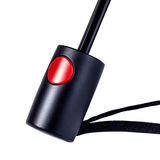 Парасолька напівавтоматична Bergamo Sky, чорний з червоним (7040005) - Pampik - 5