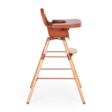 Стульчик для кормления Childhome Evolu 2 с бампером, коричневый (CHEVOCHRU) - Pampik - 10