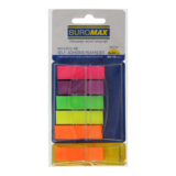 Закладки пластикові з клейким шаром Buromax POP-UP (5+1) NEON асорті (BM.2303-98) - Pampik