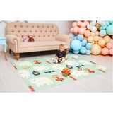 Дитячий двосторонній складний килимок Poppet Білі ведмежата та Грайливі пінгвіни, 150х200х0,8 см (PP015-150H) - Pampik - 5