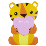 Блокнот детский Malevaro Зверята 1+сердце с липким слоем 20 листов, 78x116мм, 40 листов (52805) - Pampik