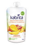 Пюре Kabrita Pouch Манго з яблучним пюре і козячими вершками, 600 г (6 упаковок по 100 г) - Pampik - 2