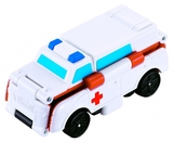 Машинка-трансформер Flip Cars Швидка допомога і Позашляховик, 2 в 1, 8 см (EU463875-06) - Pampik