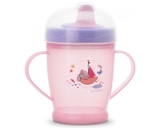 Чашка-непроливайка Baboo Me To You, 250 мл, рожевий (90438) - Pampik