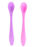 Ложечки для кормления Baby Team, розовый и фиолетовый, 2 шт. (6101) - Pampik