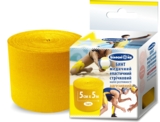 Бинт адгезивний еластичний тейп Білосніжка 5 см х 5 м, жовтий (438458) - Pampik - 2