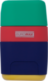 Точилка з контейнером Buromax Rubber Touch, з ластиком (BM.4771-1) - Pampik - 3