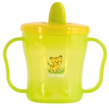 Поїльник Baby Team, з ручками і складним носиком, 6+ міс., 180 мл, салатовий (5002) - Pampik - 2
