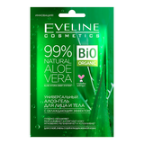 Универсальный алоэ-гель Eveline 99% Natural Aloe Vera, с охлаждающим эффектом, для лица и тела, 20 мл - Pampik