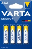 Батарейка Varta Energy AAA Bli 4 Alkaline, 4 шт. (4103229414) - Pampik