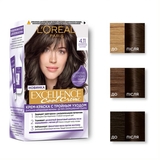 Стійка крем-фарба для волосся L'Oreal Paris Excellence Cool Creme відтінок 45600, ультрапопелястий каштановий, 192 мл - Pampik - 2