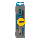 Готовальня ZiBi, 4 предмета, голубой (ZB.5303BS-14) - Pampik