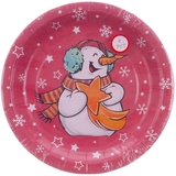 Бумажные тарелки Offtop, красный, 8 шт. (854871) - Pampik