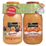 Набор Cottage Smoothie Passion & Sweet Caramel молочко для душа, 250 мл и гель-эксфолиант, 270 мл - Pampik