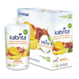Пюре Kabrita Pouch Манго з яблучним пюре і козячими вершками, 600 г (6 упаковок по 100 г) - Pampik