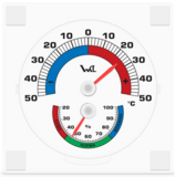 Віконний біметалевий термо-гігрометр Склоприлад ТГО-1 (300507) - Pampik