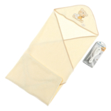 Полотенце с расческой и щеткой Interbaby Bear, бежевый (8100226) - Pampik