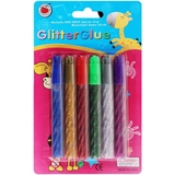 Набір рідкого клею з блискітками Offtop, 6 шт., 10 мл (853780) - Pampik