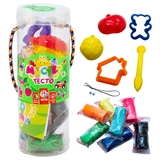 Набір тіста для ліплення Strateg Містер тісто, 14 кольорів (71111) - Pampik - 2