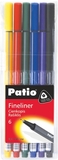 Набір лайнерів Patio 0.4 мм, 6 кольорів (18548PTR) - Pampik