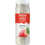 Соль для ванн Fresh Juice Superfood Strawberry & Chia 700 г - Pampik
